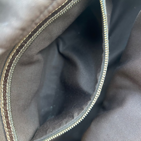 Gucci Bamboo Accent Monogram GG Boston Tote Bag - Picture 11 of 13